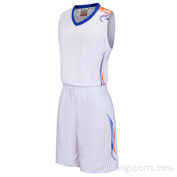 Sublimation Personnaliser le logo Dernier maillot de basket-ball de conception